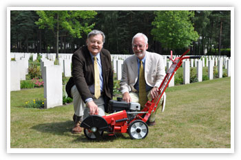 David Jenkins and Derek Parker from the Commonwealth War Graves Commission David Jenkins and Derek Parker from the Commonwealth War Graves Commission